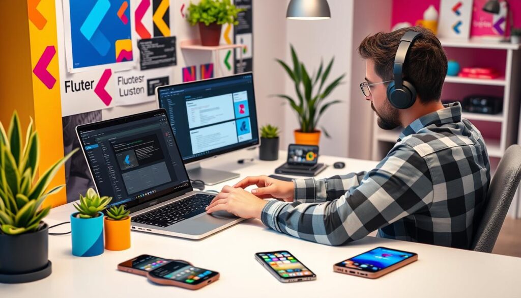 Flutter app development
